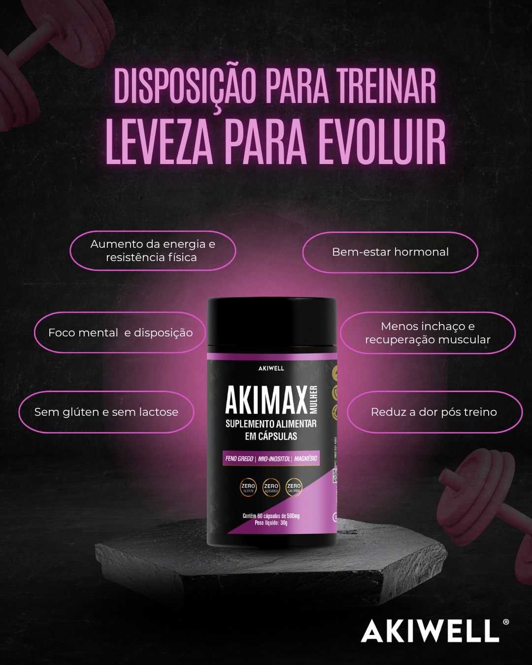 Akimax Mulher - Performance Pré-Treino