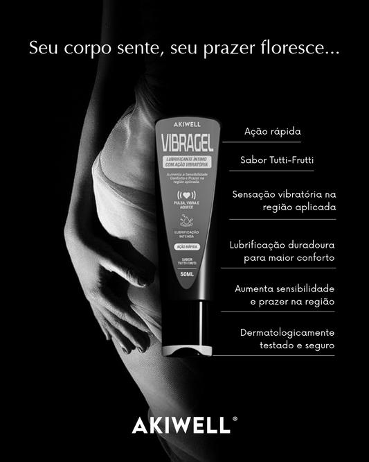 Kit Potência Masculina 01 Akimax + 01 Akilibi + 01 Vibragel