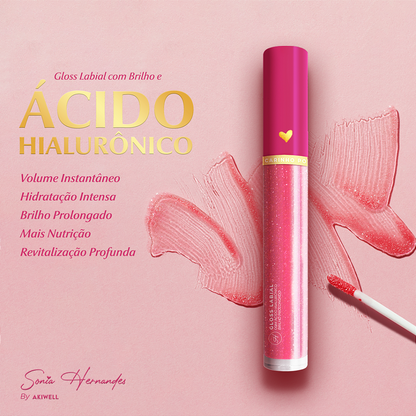 Gloss Labial com Ácido Hialurônico e Brilho - Sonia Hernandes