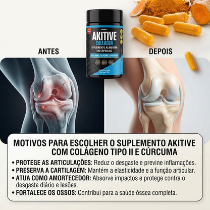 Akitive Collagen - Colágeno tipo II NOVA FÓRMULA
