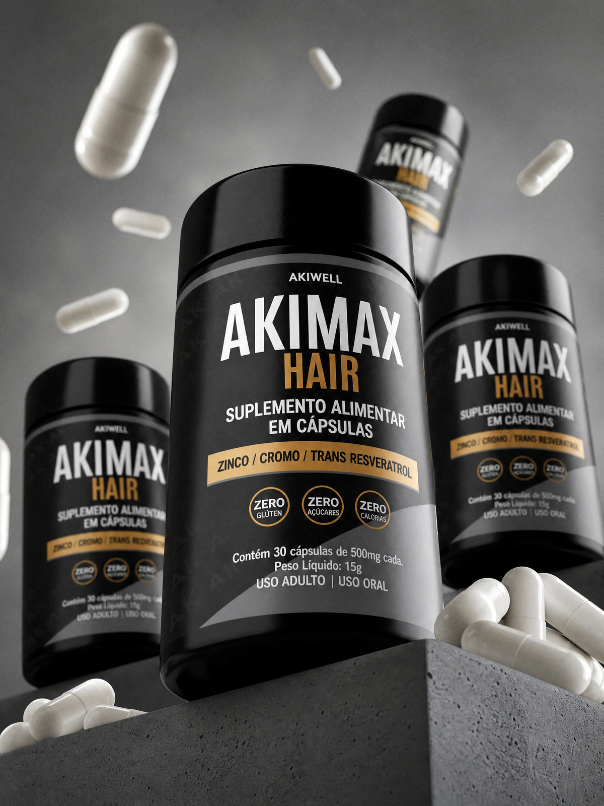 Akimax Hair - Crescimento Capilar