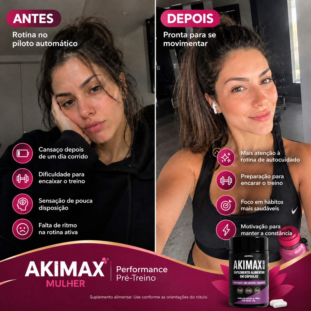 Akimax Mulher - Performance Pré-Treino