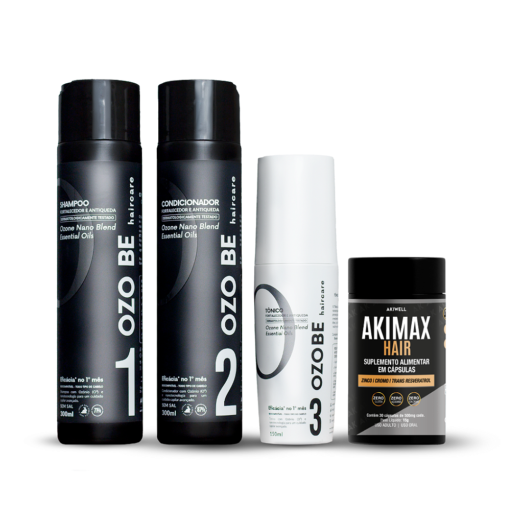 Kit Capilar Antiqueda Ozo Be + 01 Akimax Hair
